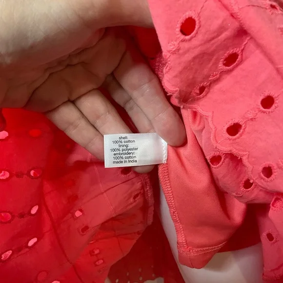 Lane Bryant NWT’s Red Eyelet Lace Midi Dress Knot Straps & Full Back Zip Size 22 - Picture 11 of 16